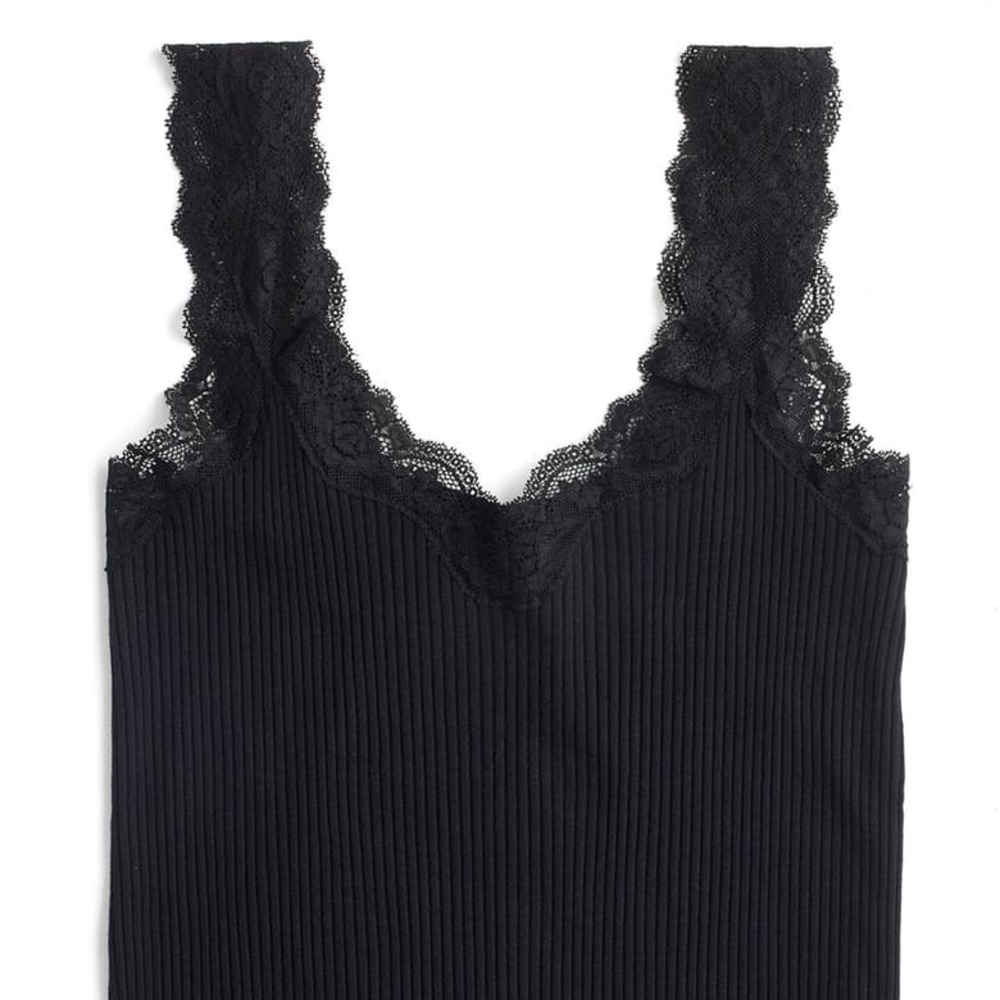 J. Crew Lace Trim Tank Top